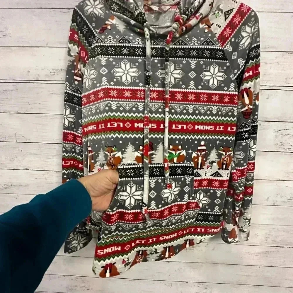 Let it Snow/ Christmas Pull-Over Sweater Size XL - Picture 2 of 5